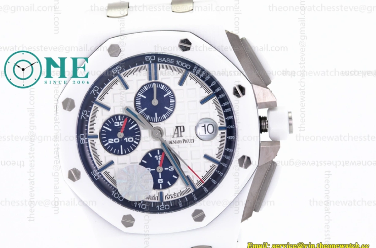 - White Oak Offshore Ceramic Chronograph Piguet Audemars Royal A3126 26402CB JF 0314